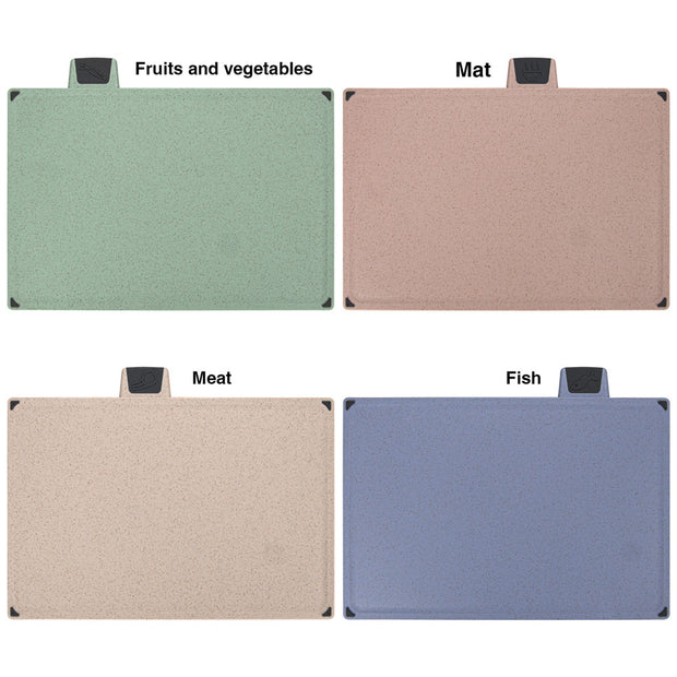 4pcs Colored Chopping Board Set with Stand