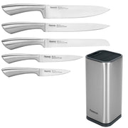 5pcs Knives with Stainless Steel Stand Set