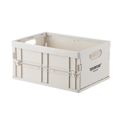 Foldable Stackable Storage Box - Cement Grey