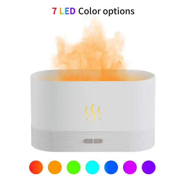 Flame Light Aroma Diffuser - White