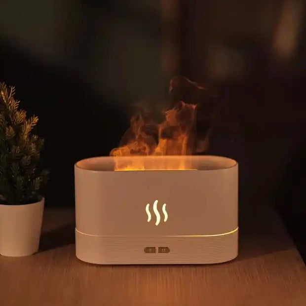Flame Light Aroma Diffuser - White