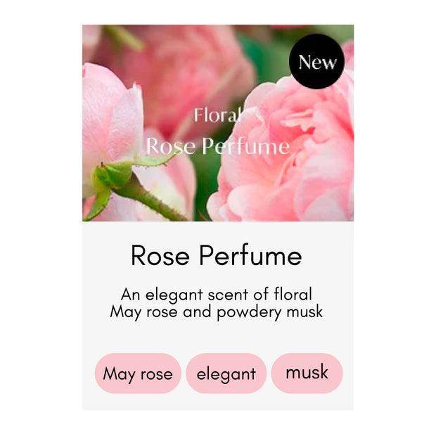 Rose Flower Reed Diffuser 200ml - Rose Perfume
