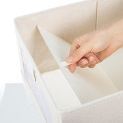 Foldable Fabric Storage Box with Clear Window - Large