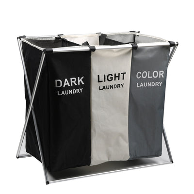 3 Compartments Laundry Rack