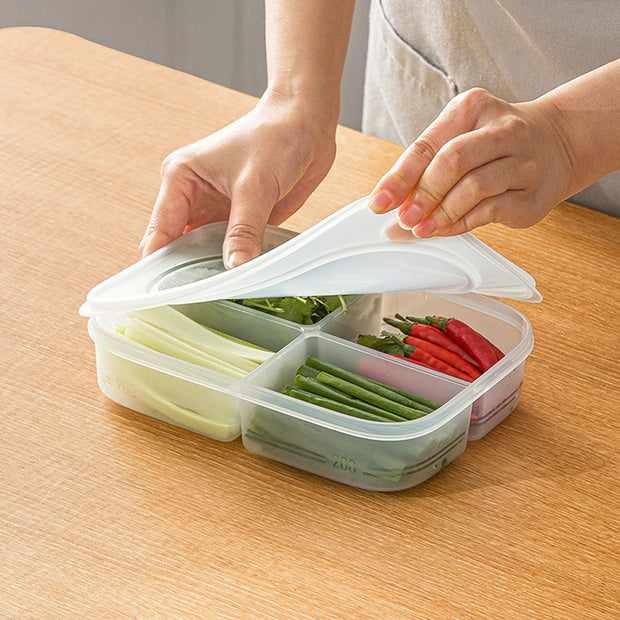 4 Compartment Food Container with Lid