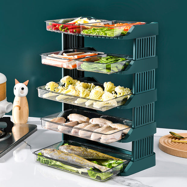 Multi Layer Steamboat Tray - Green