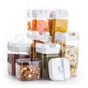 7pcs Stackable Airtight Food Container - White