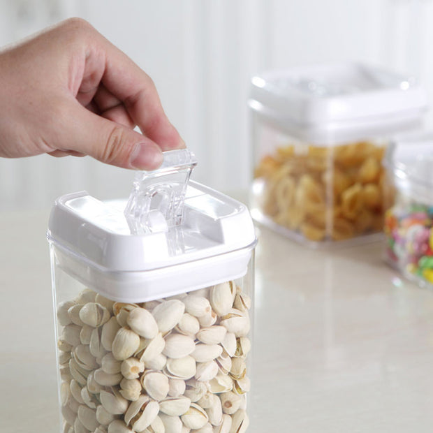 6pcs Stackable Airtight Food Container - White
