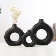 Black Ceramic Vase - Medium