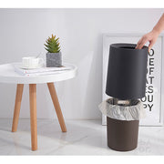 Black Matte Thrash/Waste Bin , 8 Litres Beside Coffee Table
