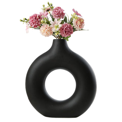 Black Ceramic Vase - Large