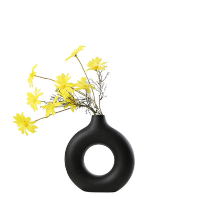 Black Ceramic Vase - Small