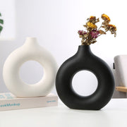 Black Ceramic Vase - Medium