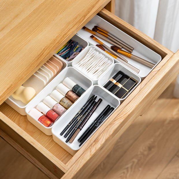 Stackable White Drawer Organizer - Small