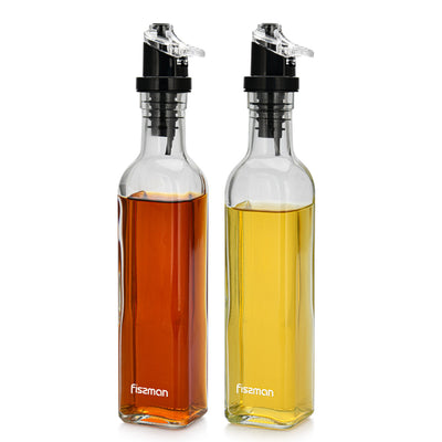 Oil & Vinegar Glass Bottles Set - 2x250ml