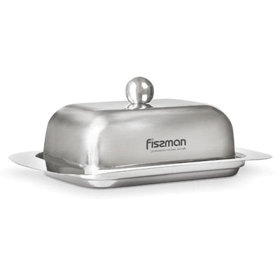 Butter Dish with Stainless Steel Cover Lid