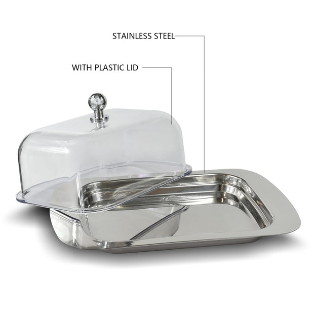 Butter Dish with Transparent Cover Lid