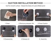 Suction Bathroom Storage Shelf - Medium
