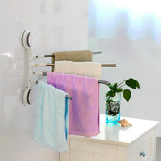 Suction Towel Bar with 4 Swing Arms
