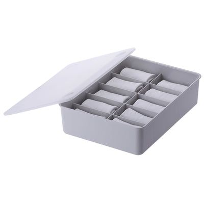 Stackable 10 Grids Box Organizer - Grey