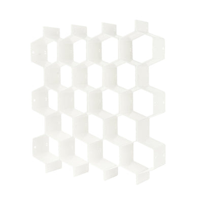 Honeycomb Drawer Divider - White