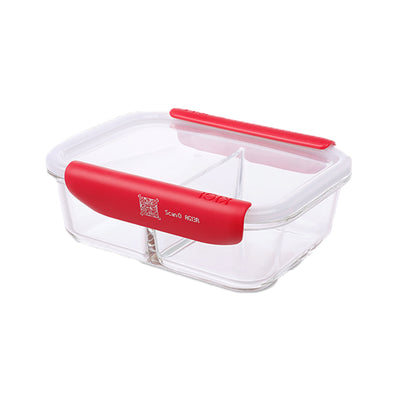 Smart Track 2 Compartments Glass Food Container - 1000ml