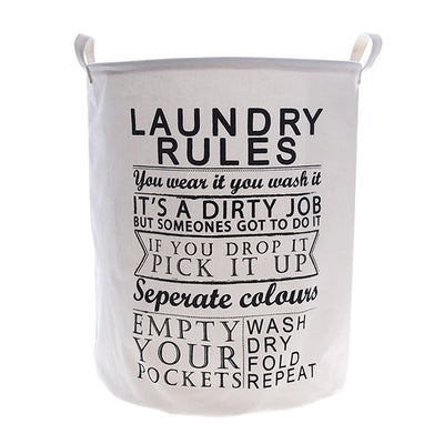 Laundry Rules Laundry Basket