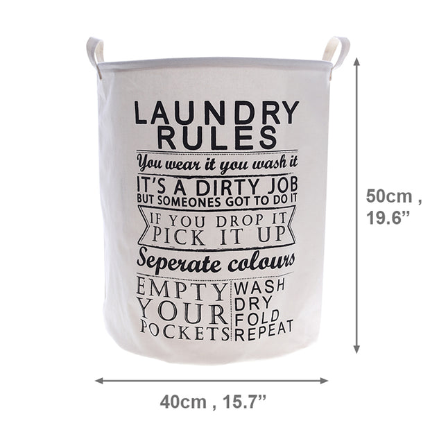 Laundry Rules Laundry Basket Size