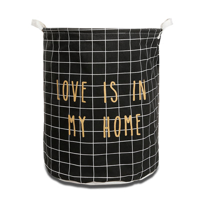Love Is In My Home Laundry Basket - Black