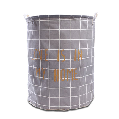 Love Is In My Home Laundry Basket - Grey