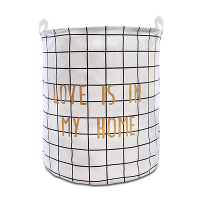 Love Is In My Home Laundry Basket - White