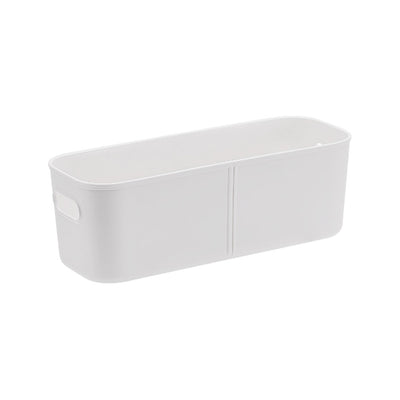 Ivory White Storage Box - Narrow
