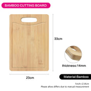 Rectangle Bamboo Cutting Board with Handle, Small - 33*23cm