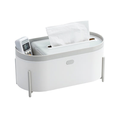 Tissue Box with Side Compartment