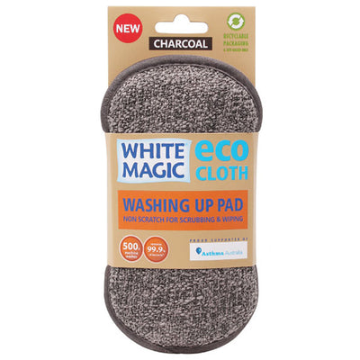 White Magic Washing Up Pad - Charcoal
