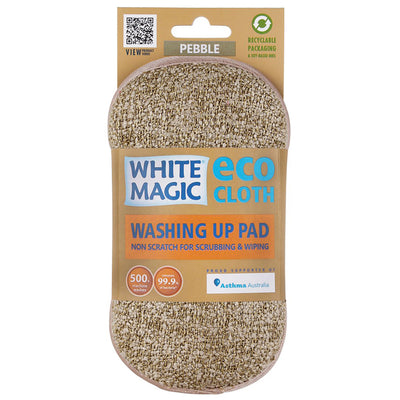 White Magic Washing Up Pad - Pebble