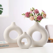 White Ceramic Vase - Small