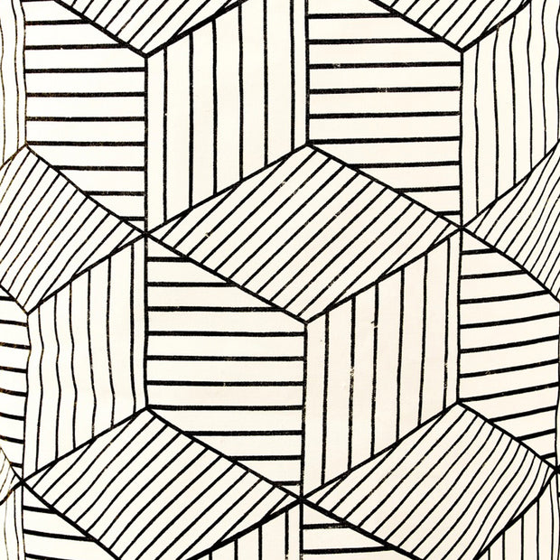 White Cubes Geometric Laundry Basket Design