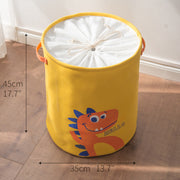 Yellow Little Dino Laundry Basket with Top Netting Size