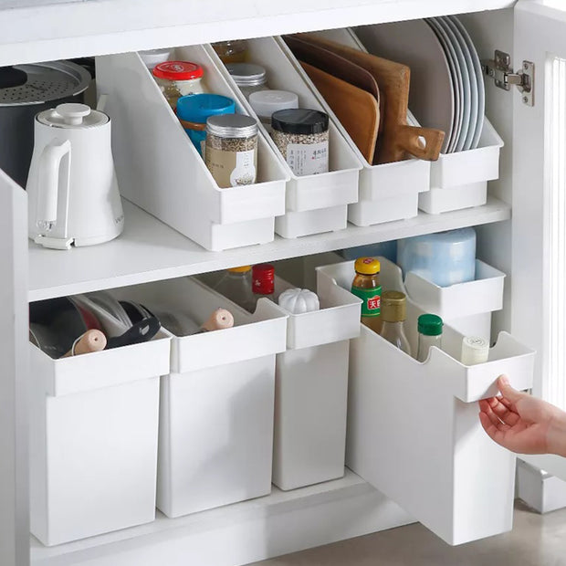 Kitchenware Organizer Box with Wheels - Oblique