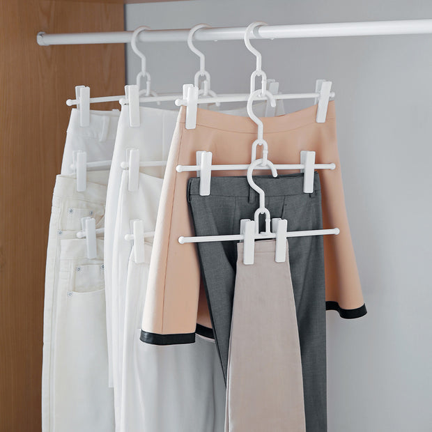 2pcs Hanger with Clip - White