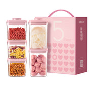 5pcs Pink Airtight Food Container Set