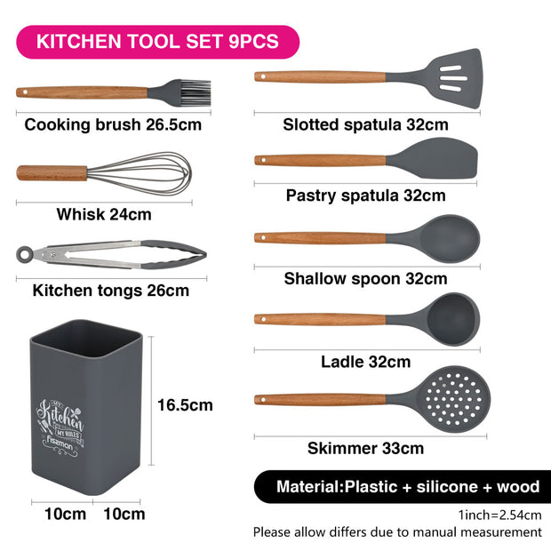 8pcs Florentin Silicone Kitchen Tools Set