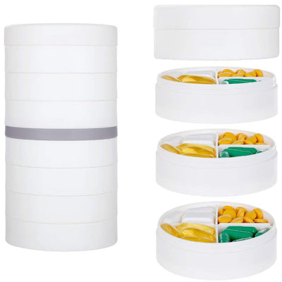 7 Days Pill Organizer - Solid White