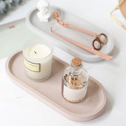 Oval Diatomite Tray - Brown