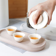 Oval Diatomite Tray - Brown