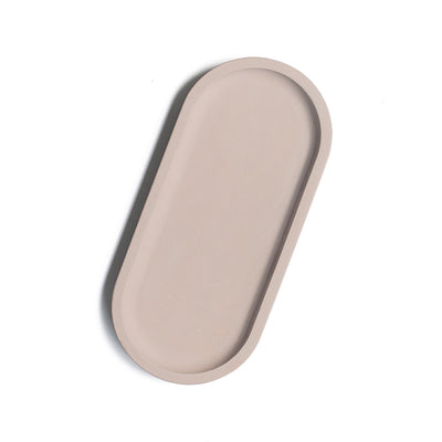 Oval Diatomite Tray - Brown