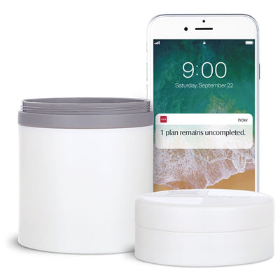 Large Travel Pill Organizer - Solid White