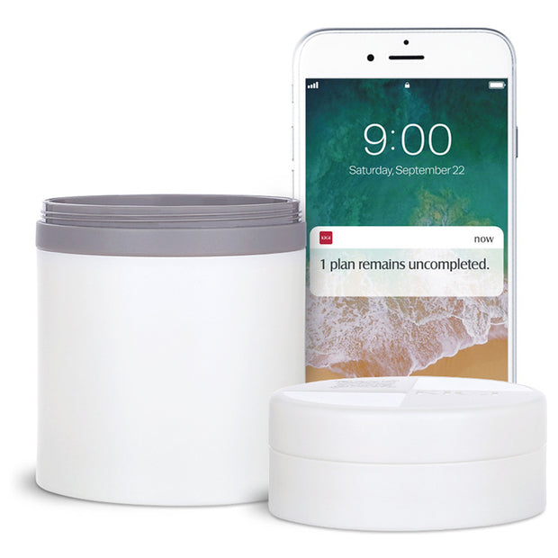 Large Travel Pill Organizer - Solid White