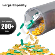 Large Travel Pill Organizer - Solid White
